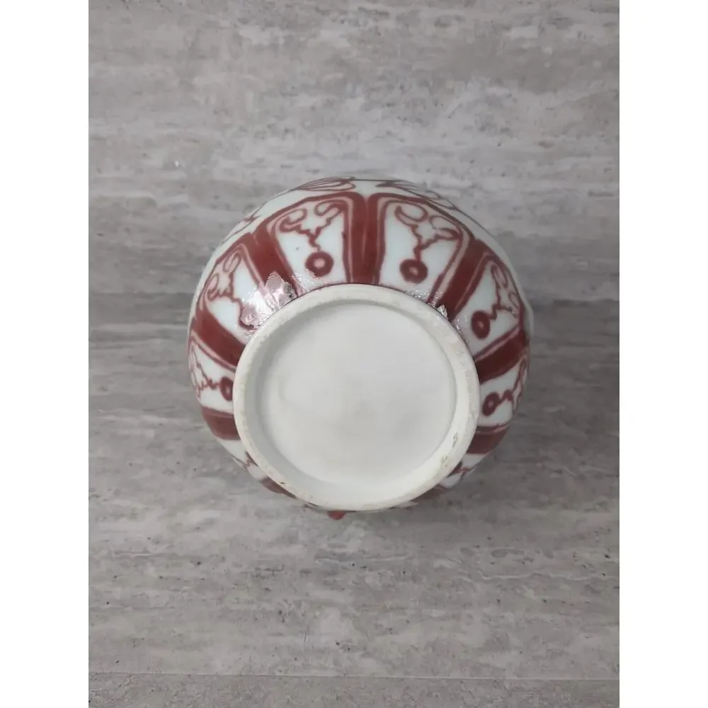 Chinese Antique Underglaze‎ Red Porcelain Vase, Cherry Blossom